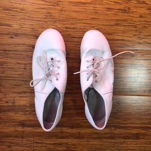 white dancing fair clogging shoes